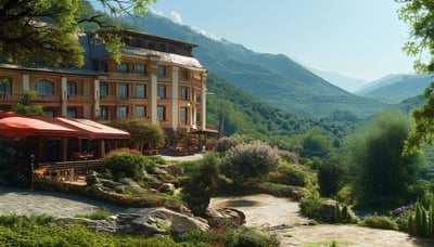 A nice hotel in a scenic location